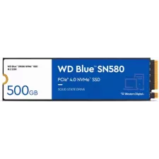 obrázek produktu WD BLUE SSD NVMe 500GB PCIe SN580,Gen4 , (R:4000, W:3600MB/s)