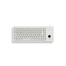 obrázek produktu CHERRY klávesnice G84-4400, trackball, ultralehká, USB, EU, šedá
