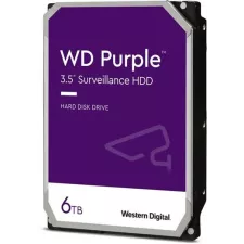 obrázek produktu WDC WD64PURZ hdd 6TB SATA3-6Gbps 5400rpm 256MB CMR (řada PURPLE sledovací systémy a kamery) 180MB/s