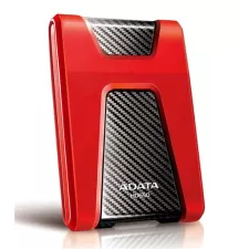 obrázek produktu ADATA Externí HDD 1TB USB 3.1 DashDrive Durable HD650, červený (gumový, nárazu odolný)