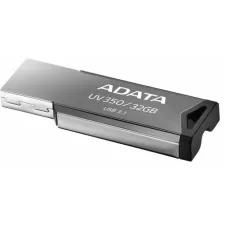 obrázek produktu ADATA Flash Disk 32GB UV350, USB 3.2 Dash Drive, tmavě stříbrná textura kov