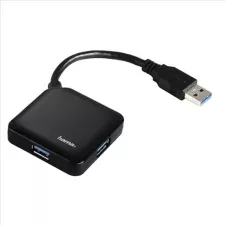 obrázek produktu HAMA USB HUB/ 4 porty/ USB 3.0/ černý