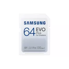 obrázek produktu Paměťová karta Samsung EVO Plus SDXC, 64GB, 130MBps, UHS-I U1, Class 10