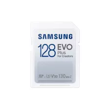 obrázek produktu Samsung paměťová karta 128GB EVO Plus SDXC CL10, U3, V30 (čtení až 130MB/s)