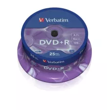 obrázek produktu VERBATIM DVD+R AZO 4,7GB, 16x, spindle 25 ks