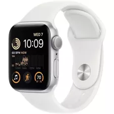 obrázek produktu Hodinky Apple Watch SE GPS + Cellular, 44mm Silver Aluminium Case with White Sport Band - Regular - ROZBALENO