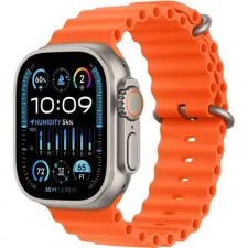 obrázek produktu Apple Watch Ultra 2 49mm titanové pouzdro s oranžovým oceánským řemínkem