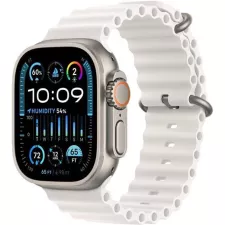 obrázek produktu Apple Watch Ultra 2 49mm titanové pouzdro s bílým oceánským řemínkem