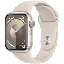 obrázek produktu Hodinky Apple Watch Series 9 GPS + Cellular, 41mm Starlight Aluminium Case with Starlight Sport Band - S/M