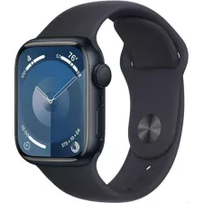 obrázek produktu Apple Watch Series 9 41mm Cellular Temně inkoustový hliník s temně inkoustovým sportovním řemínkem