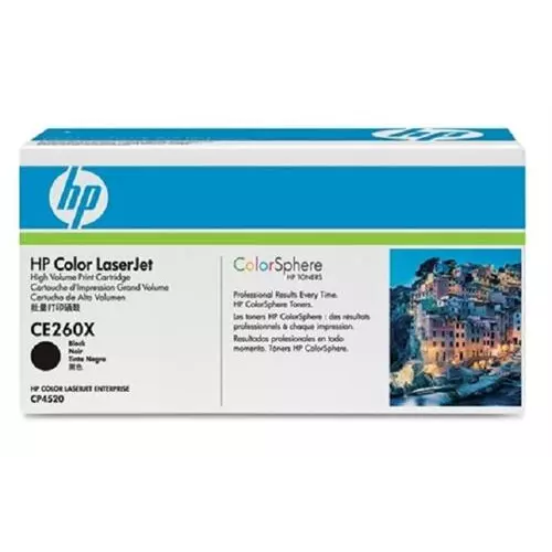 obrázek produktu HP LaserJet CE260X Black Print Cartridge