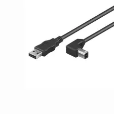 obrázek produktu Kabel USB 2.0 A-B 2m, černý, 90° konektor