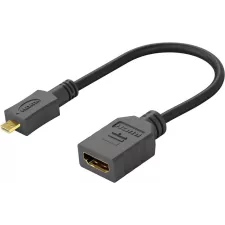 obrázek produktu PremiumCord Flexi adaptér HDMI Typ A samice - micro HDMI Typ D samec pro ohebné zapojení