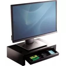 obrázek produktu Stojan Fellowes Designer Suites pod monitor, s přihrádkou, černý 