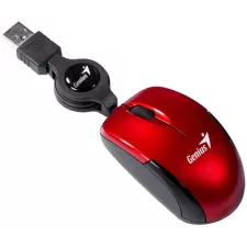 obrázek produktu Myš drátová, Genius Micro Traveler V2, červená, optická, 1200DPI