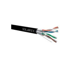 obrázek produktu SOLARIX venkovní kabel U/FTP, kat.6A, PE Fca, černý, cívka 500m