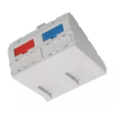 obrázek produktu Modul Solarix modulární pro 2 keystony 45x45 mm, úhlový, bílý
