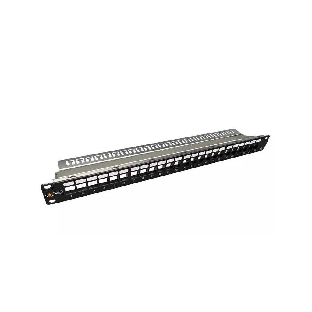 Obrázek produktu Solarix SX24M-0-STP-BK-UNI-N - Patch panel (záslep