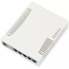 obrázek produktu MIKROTIK RouterBOARD RB260GS, 5-port Gigabit smart switch with SFP cage, SwOS, plastic case, PSU