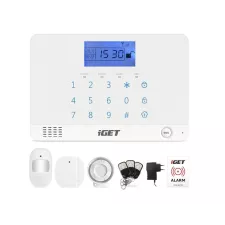 obrázek produktu iGET SECURITY M3B - bezdrátový GSM alarm CZ, zasílá SMS/telefonuje,záložní baterie 8 hod,aplikace CZ