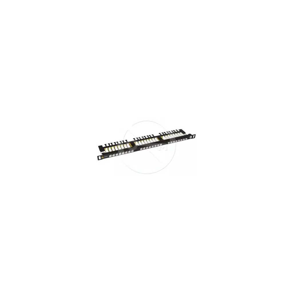 Obrázek produktu UTP patch panel SOLARIX Cat6, 24xRJ45, 0,5U, black, s vyvazovací lištou