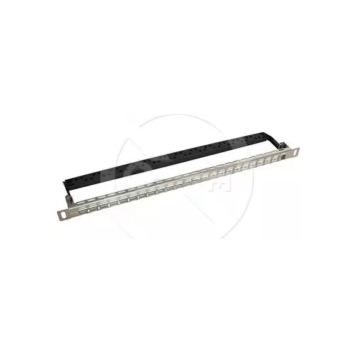 obrázek produktu modulární patch panel SOLARIX, 24 port, 0,5U, černý