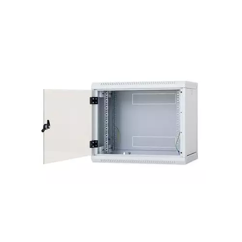 obrázek produktu 19" TRITON rozvaděč jednodílný 6U/400mm celoskleněné dveře, odn.bočnice