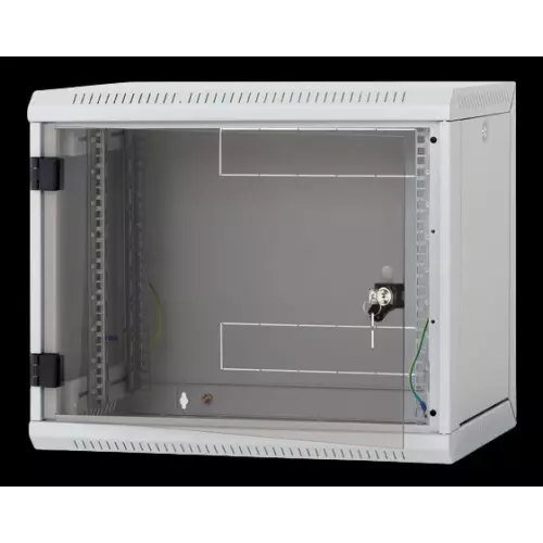 obrázek produktu 19" TRITON Nástěnný rack RUA 9U/600mm odn.boč+skl.dv.