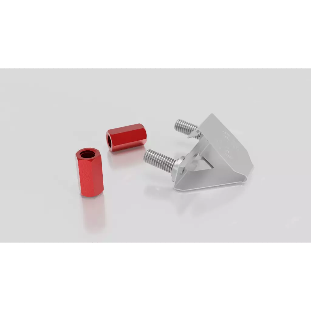 Obrázek produktu PATCHBOX /dev/mount - beznástrojová montážní sada, červené matice, bal. 50 kusů