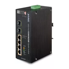 obrázek produktu PLANET TECHNOLOGY switch 4-Port 10/100/1000T 802.3at PoE + 2-Port 100/1000X SFP