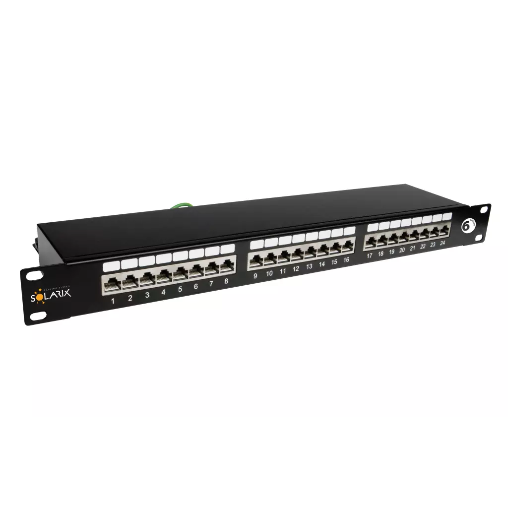 Obrázek produktu SOLARIX Patch panel STP 24xRJ45 kat. 6, 1U, 19