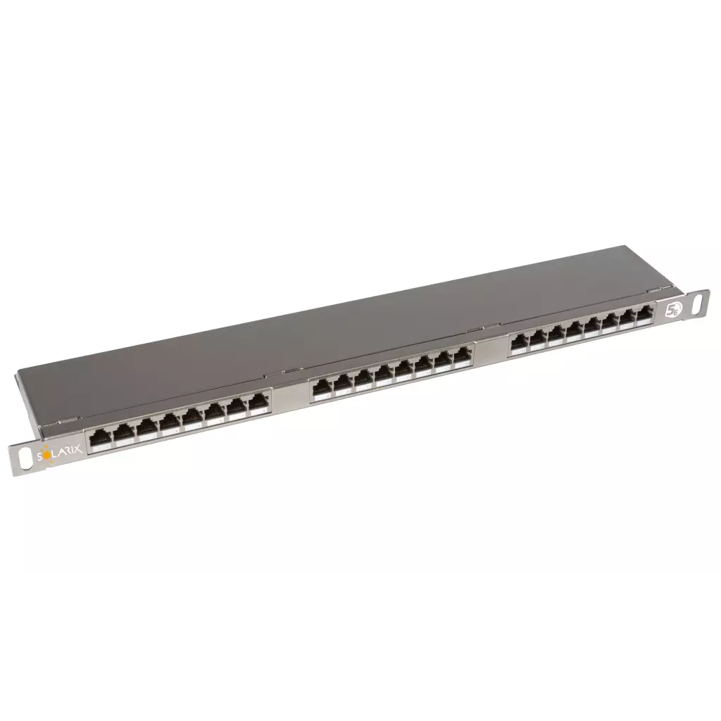 Obrázek produktu SOLARIX Patch panel STP 24xRJ45 kat. 6, 0,5U, 19