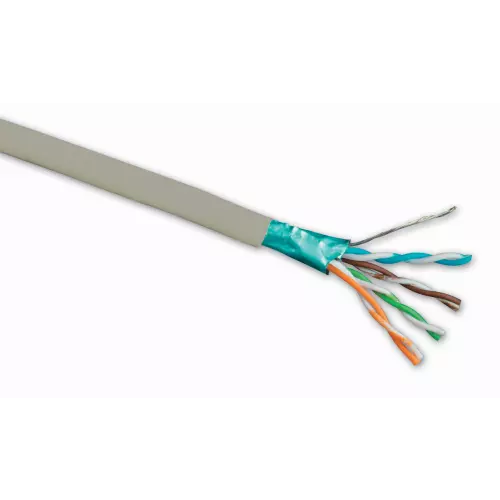 obrázek produktu SOLARIX Kabel F/UTP, kat.5E, PVC Eca, šedý, cívka 500m