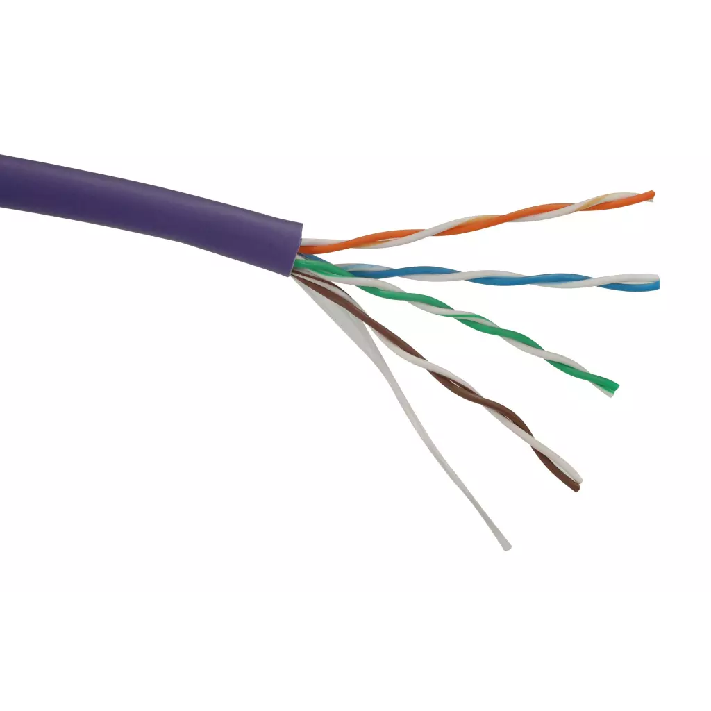 Obrázek produktu SOLARIX Kabel U/UTP, kat.5E, LSOH Dca, fialový, box 305m