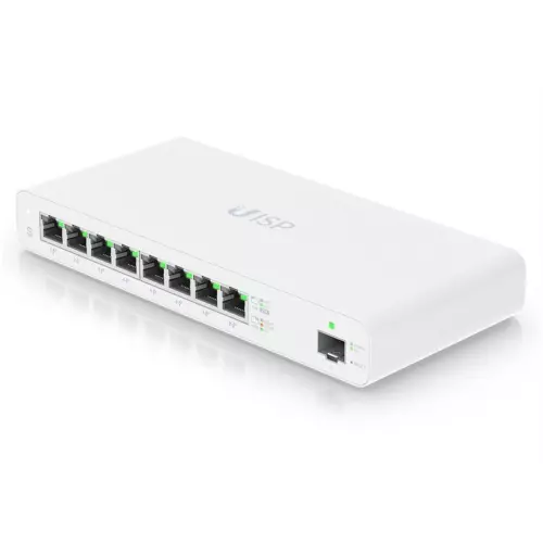 obrázek produktu UBIQUITI Switch UISP Switch, 8×GLAN, 8×PoE, 1×SFP