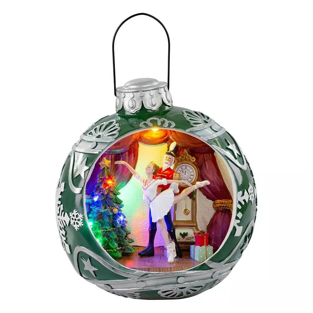 Obrázek produktu Dekorace MagicHome Baletka v kouli, 7 LED, barevná, s melodiemi, 3xAA, interiér, 30,50x26,50cm