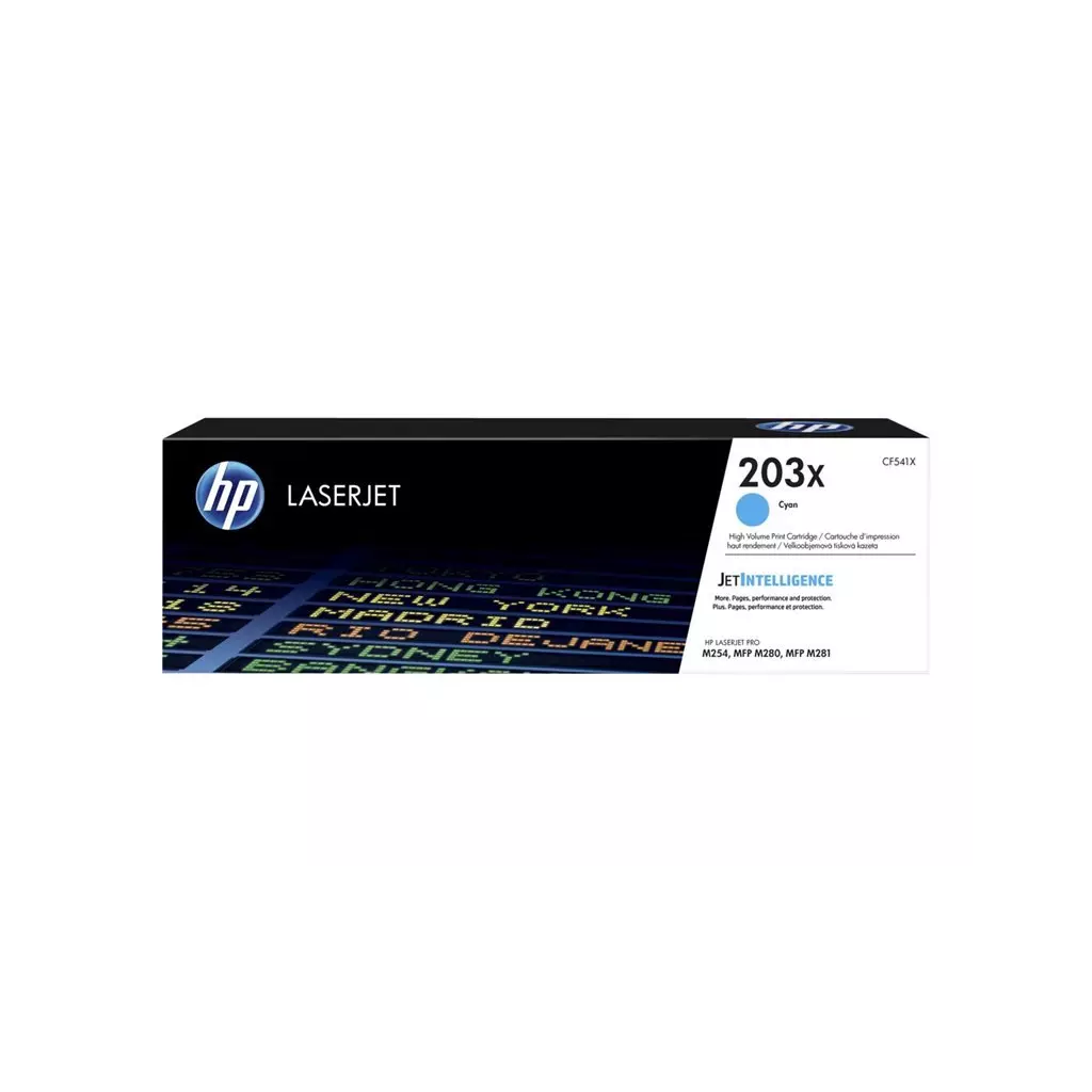 Obrázek produktu HP 203X Cyan Toner (CF541X) - originální - azurová/cyan