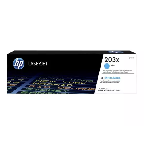 obrázek produktu HP 203X Cyan Toner (CF541X) - originální - azurová/cyan