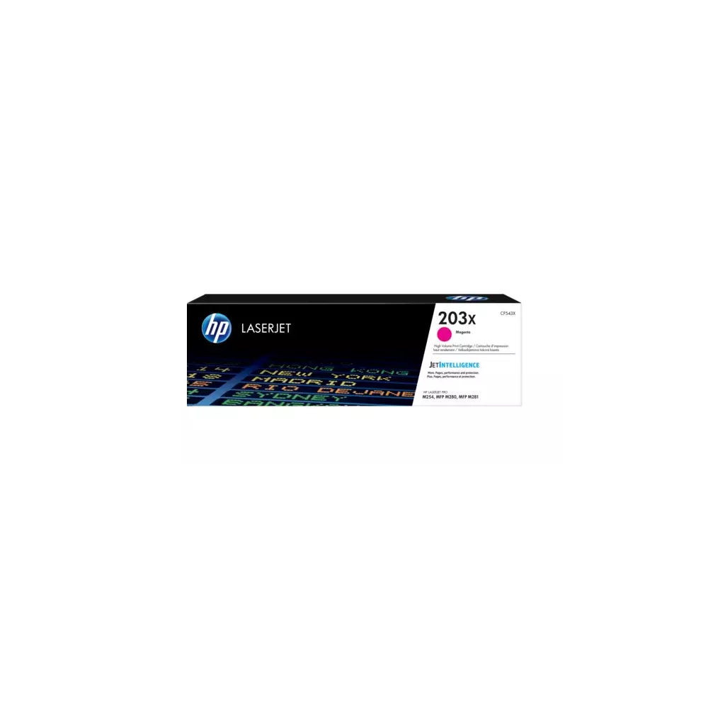 Obrázek produktu HP 203X Magenta Toner (CF543X) - originální - purpurová/magenta