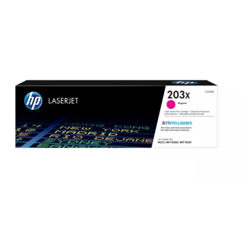 obrázek produktu HP 203X Magenta Toner (CF543X) - originální - purpurová/magenta