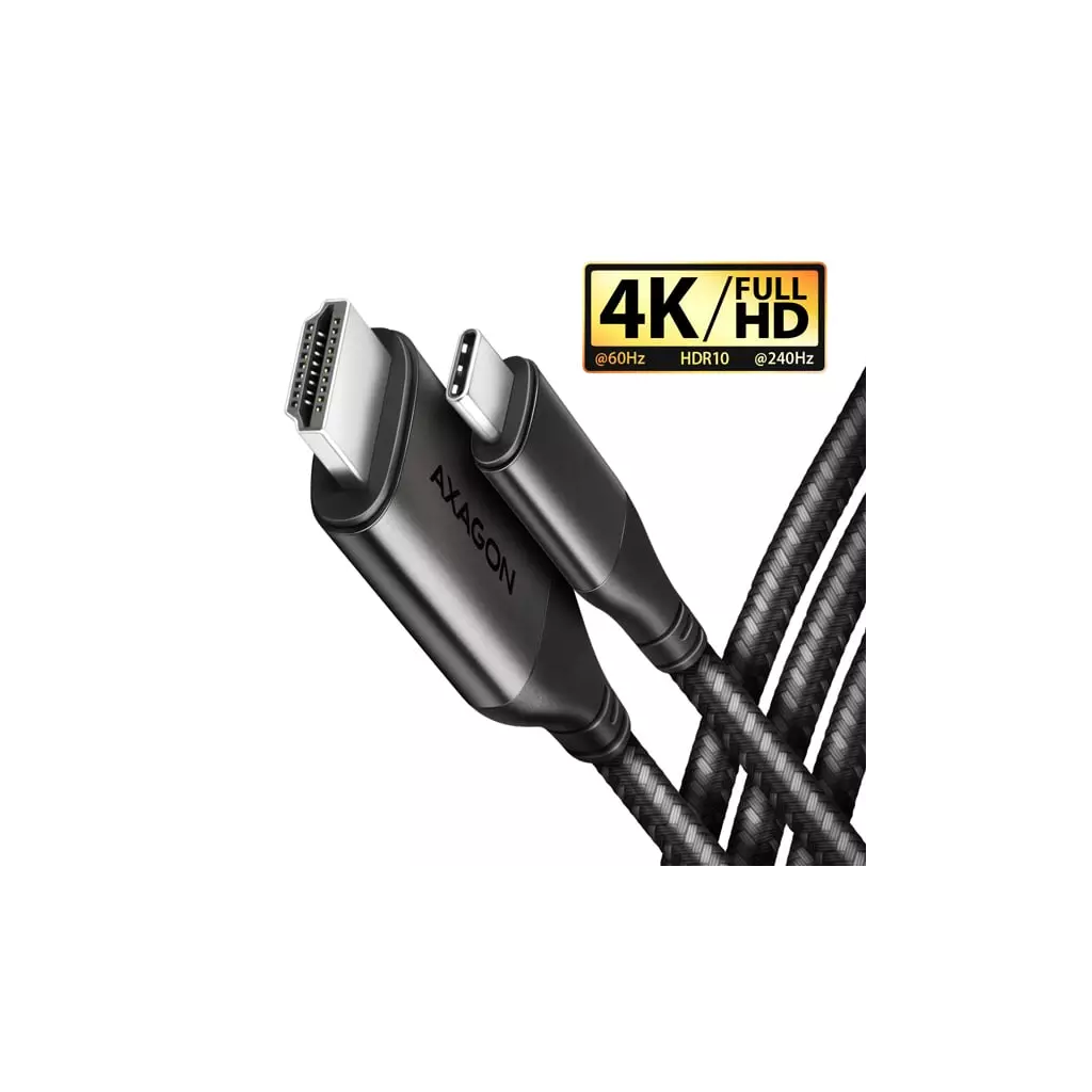 Obrázek produktu AXAGON RVC-HI2MC, USB-C -> HDMI 2.0a redukce / kabel 1.8m, 4K/60Hz HDR10