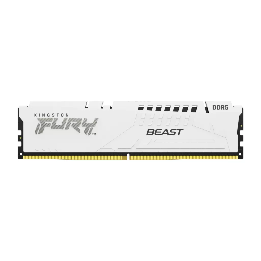 Obrázek produktu Kingston Fury Beast White DIMM DDR5 16GB 5200MHz, AMD EXPO, bílá - bílá