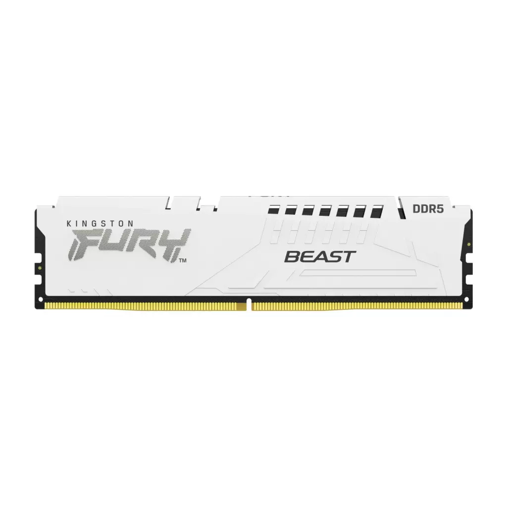 Obrázek produktu Kingston Fury Beast White DIMM DDR5 32GB 5200MHz, AMD EXPO, bílá (Kit 2x 16GB) - bílá