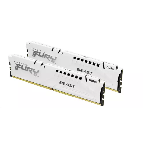 obrázek produktu Kingston Fury Beast White DIMM DDR5 32GB 5600MHz, AMD EXPO, bílá (Kit 2x 16GB) - bílá