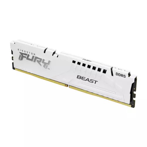 obrázek produktu Kingston Fury Beast White DIMM DDR5 16GB 5200MHz, Intel XMP, bílá - bílá