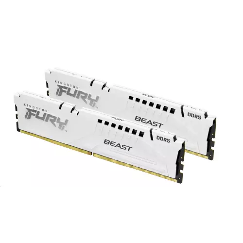 obrázek produktu Kingston Fury Beast White DIMM DDR5 32GB 5200MHz, Intel XMP, bílá (Kit 2x 16GB) - bílá