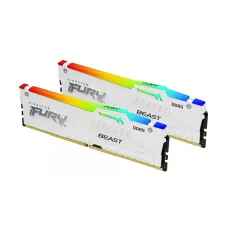 obrázek produktu Paměť Kingston FURY™ Beast DDR5 RGB 32GB 5600MHz, AMD EXPO, bílá (Kit 2x 16GB)