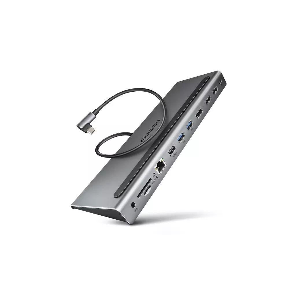 Obrázek produktu AXAGON HMC-4KX3 USB 5Gbps hub, 3x USB-A, 2x HDMI, DP