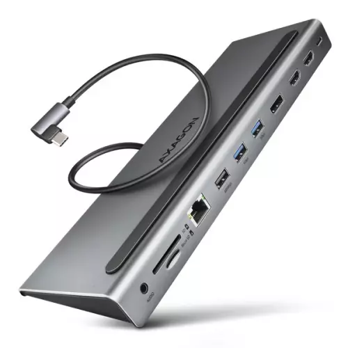 obrázek produktu AXAGON HMC-4KX3 USB 5Gbps hub, 3x USB-A, 2x HDMI, DP