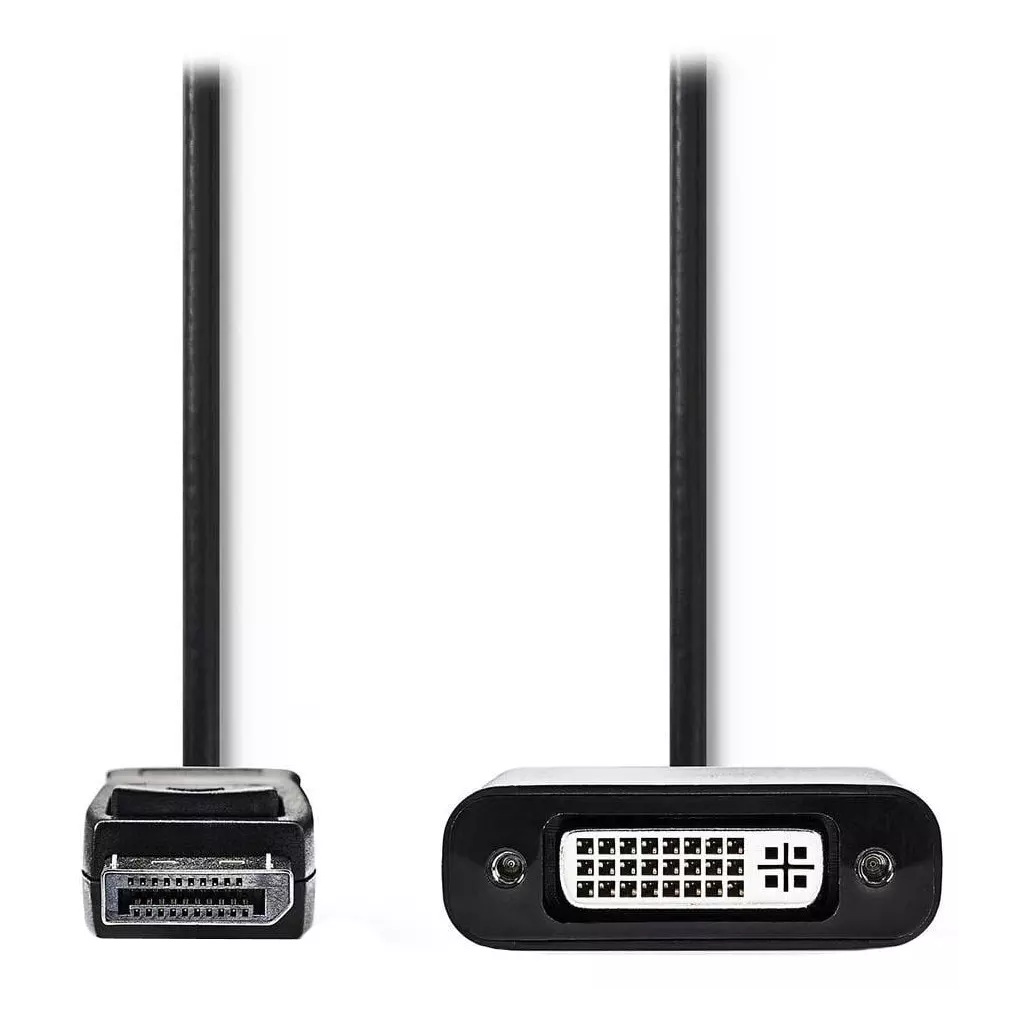 Obrázek produktu NEDIS redukční kabel DisplayPort/ zástrčka DisplayPort - zásuvka DVI-D 24+1p/ černý/ 20cm